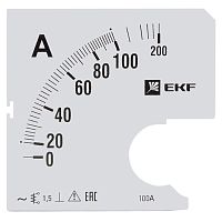 Шкала сменная для A961 100/5А-1,5 PROxima | код  s-a961-100 | EKF